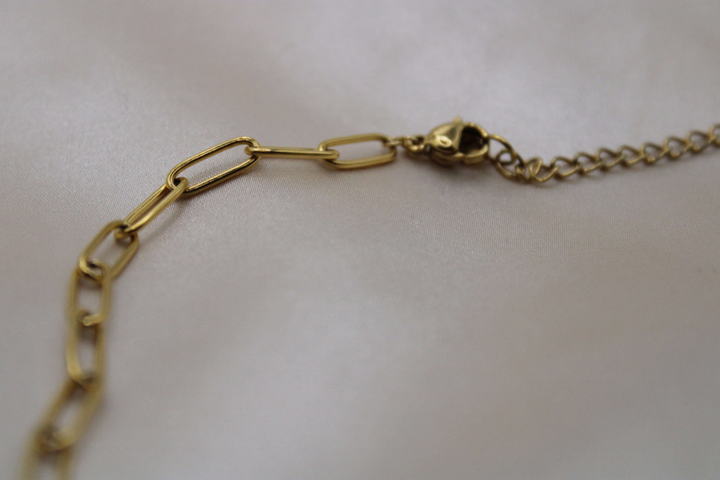 Luxe ketting met zoetwaterparels, goudkleurig staal en decoratieve kralen.