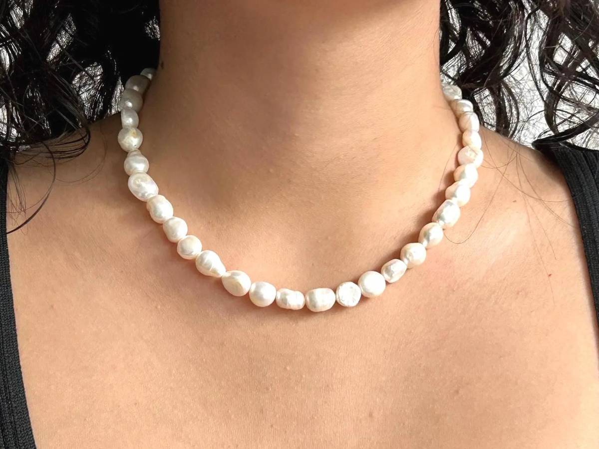 Parel Ketting - Elegante Sieraden met Zoetwaterparels 9-10mm