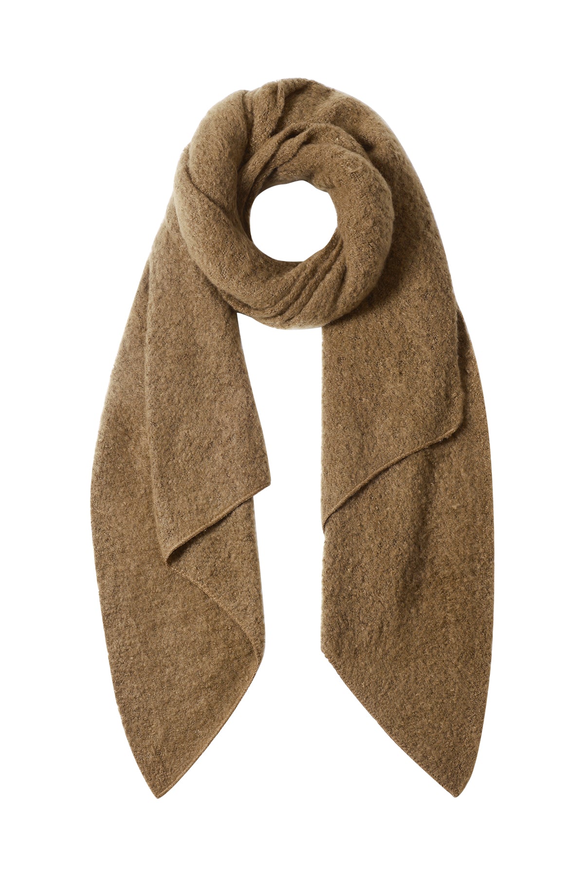 Zachte winter sjaal koraal polyester