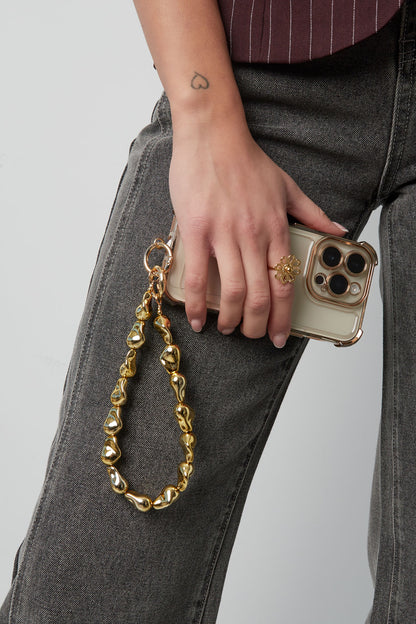 Telefoonkoord elegant edge-Goud kleur