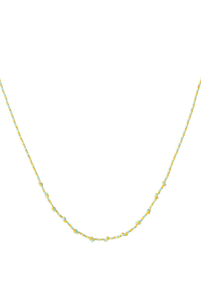 Korte katoenen ketting – multicolor
