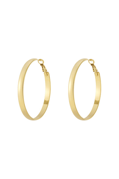 Basic creolen – brede hoops M