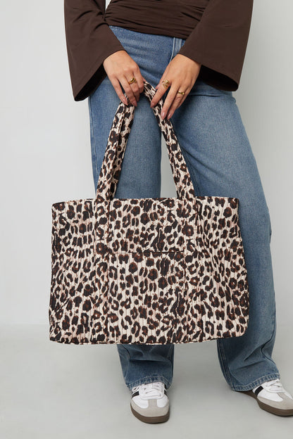 Shopper met luipaardprint – casual