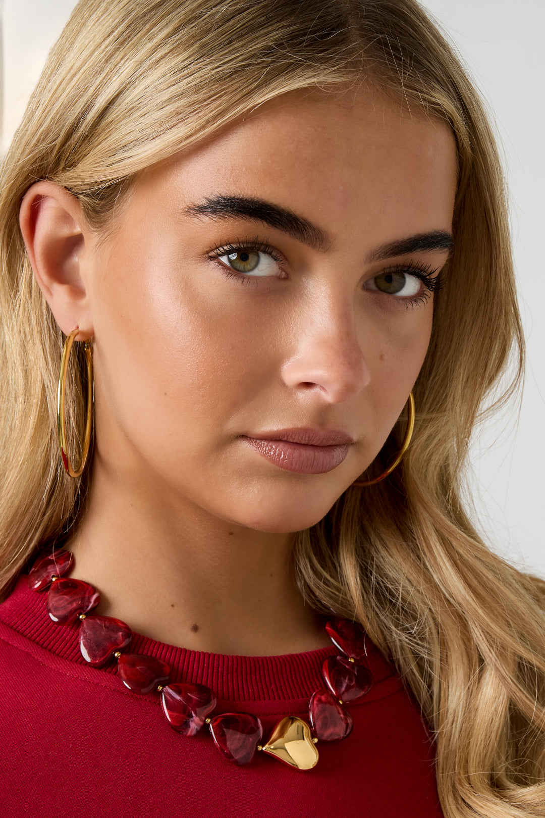 Ketting met hartkralen – retro stijl