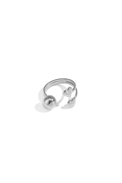 Stainless Steel Minimalist Rings Heart Casual Daily Simple Series Women's jewelry
