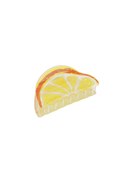 Hair clip Lemon with a touch of orange