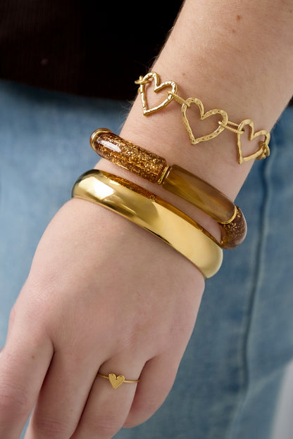 Acrylic kralenarmband retro style