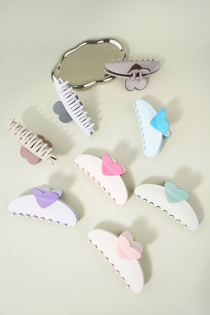 Haarclip met hart detail