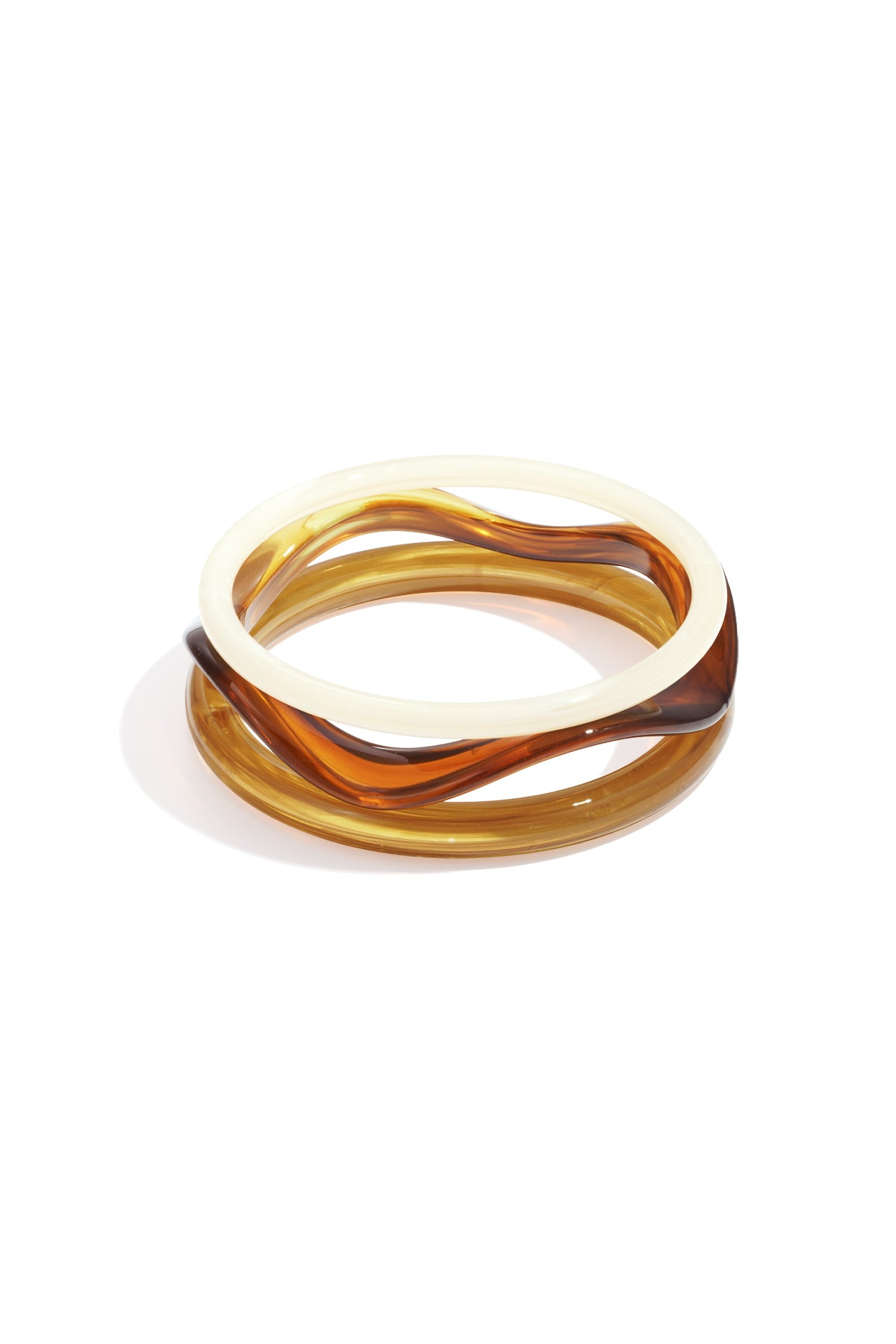 Set acryl armbanden – effen tinten