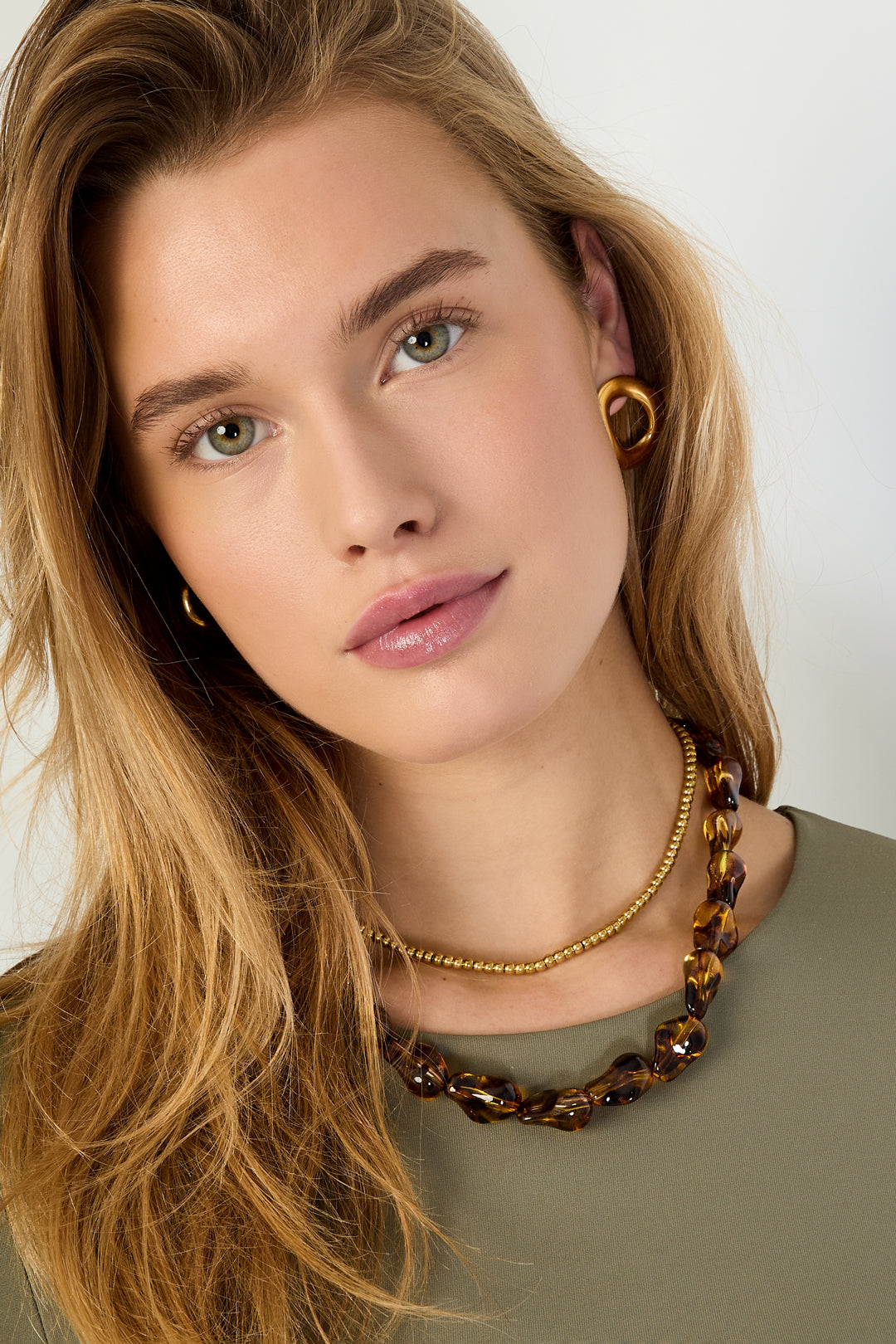 Korte retro kralenketting