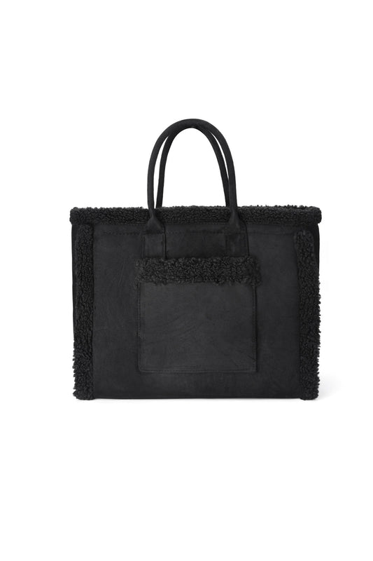 Katoenen patchwork shopper