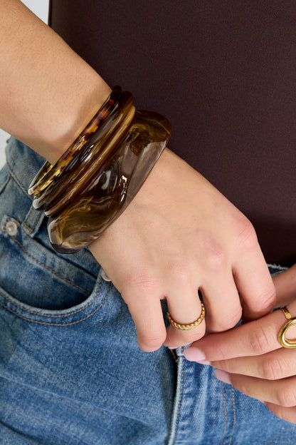 Acryl armband – effen kleur