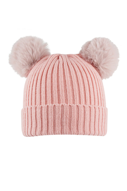 Volwassen basic muts met beige bollen