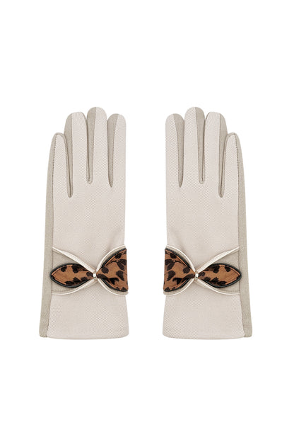 Panter detail handschoenen