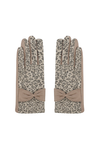 Leopard chic handschoenen