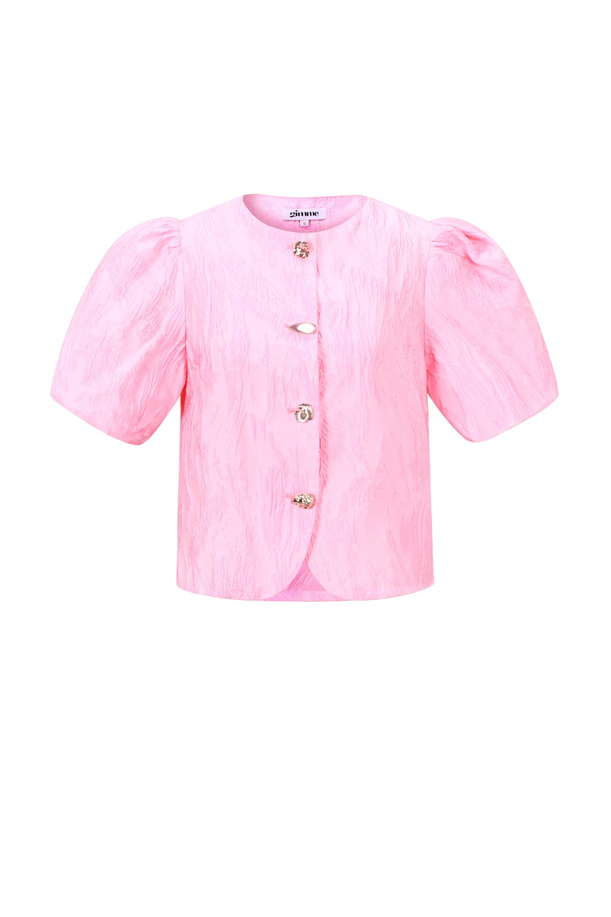 Woven Polyester Fiber Women's Short Sleeve Tops Elegant Solid Color Spring/Summer