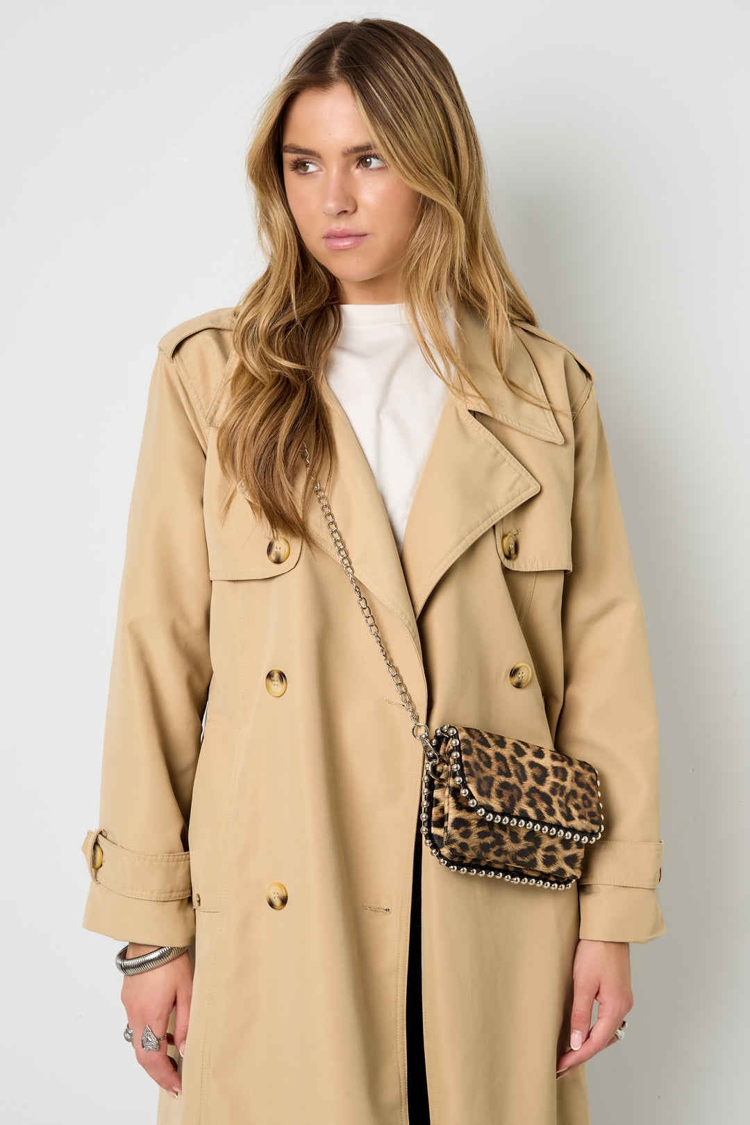 Schoudertas met luipaardprint – compact & casual