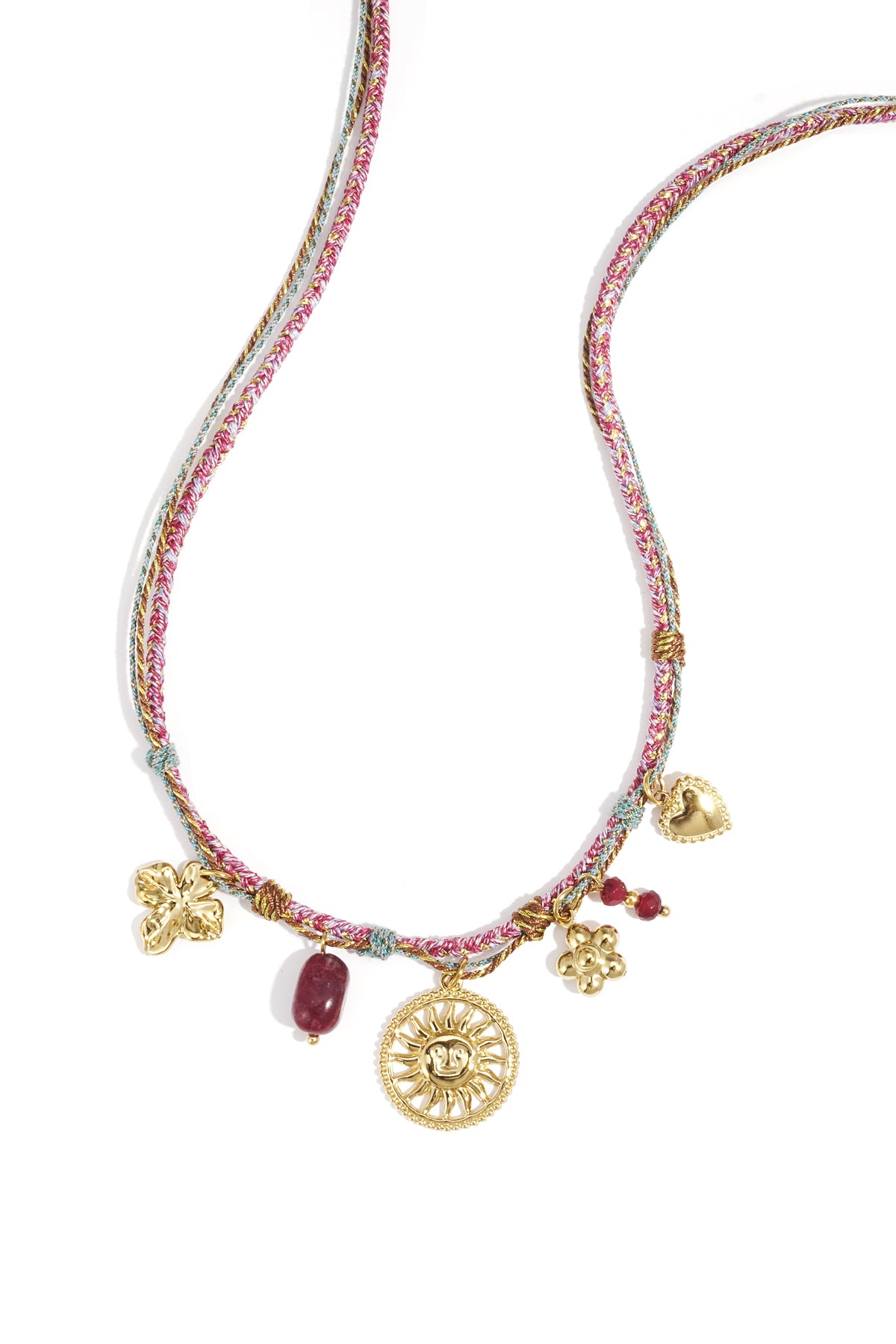 Ketting met bloem hanger – kort