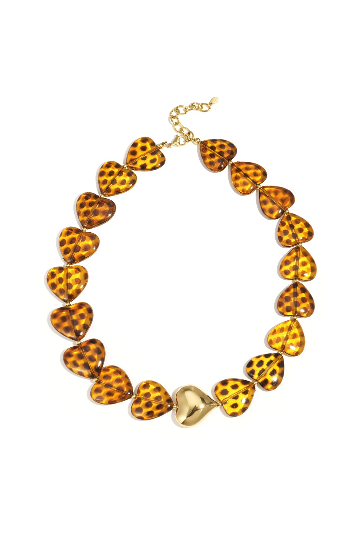 Ketting met hartkralen – retro stijl