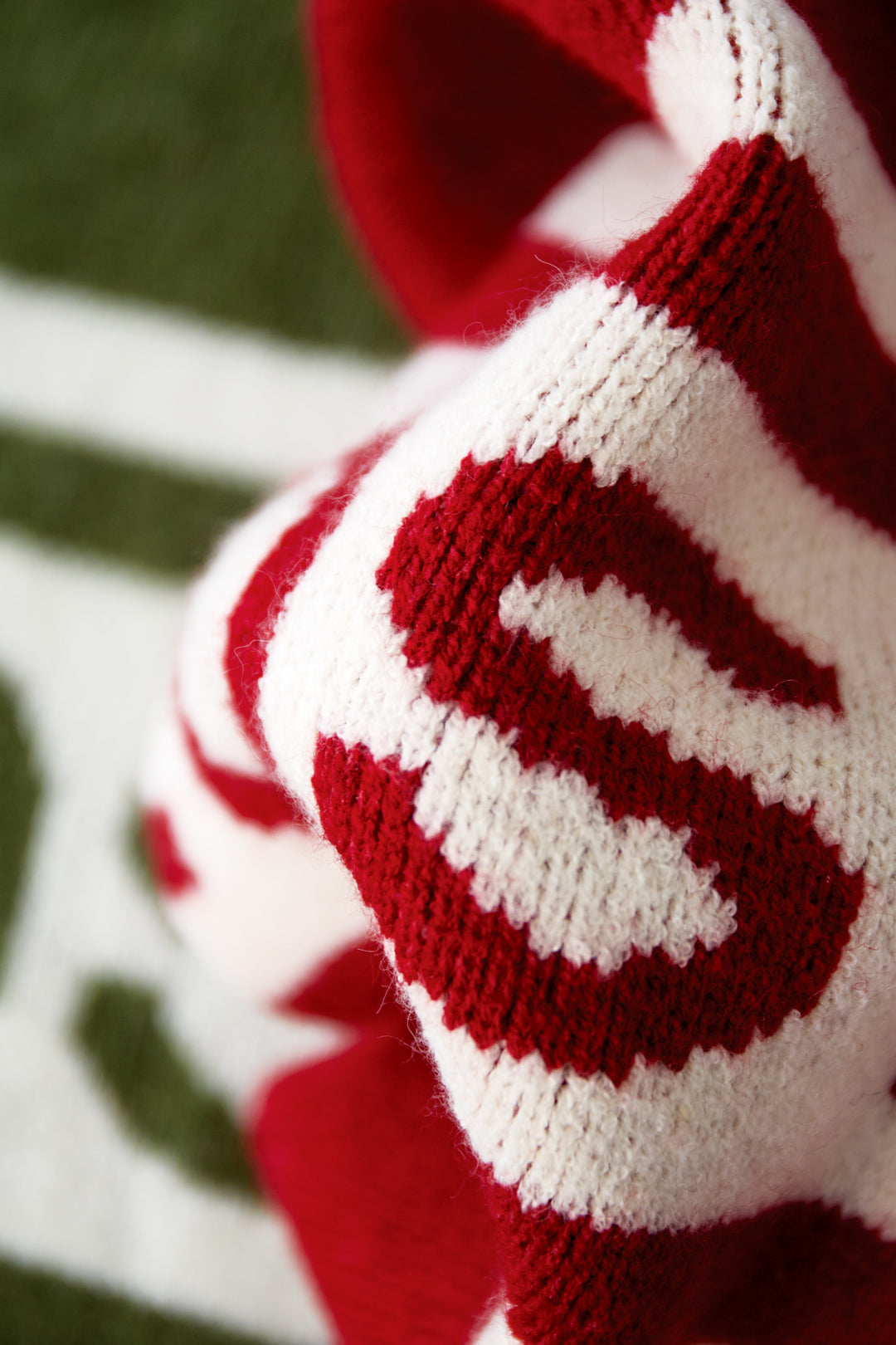 Knitted Polyester Fiber Women's Knit Sweater Sporty Letters