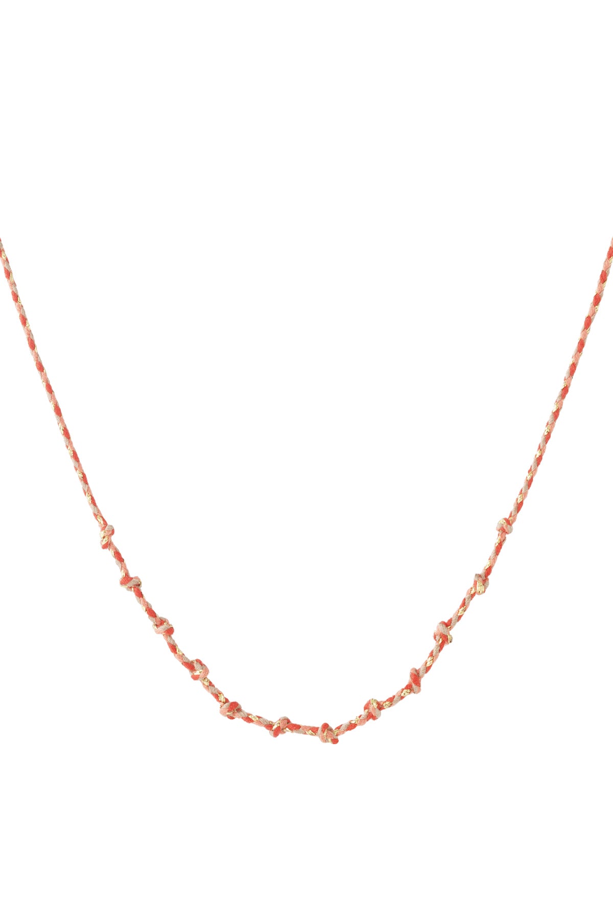 Korte katoenen ketting – multicolor