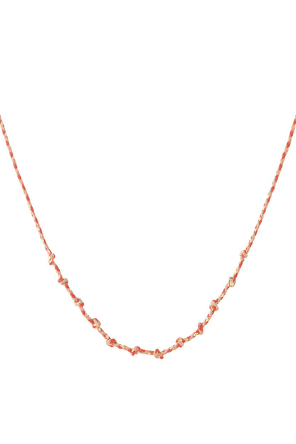Korte katoenen ketting – multicolor