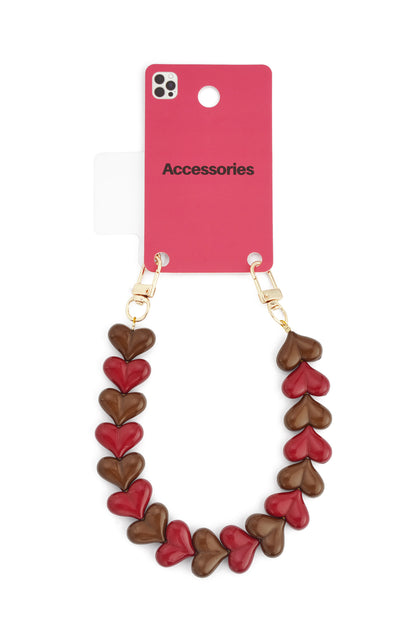 Double heart phone cords