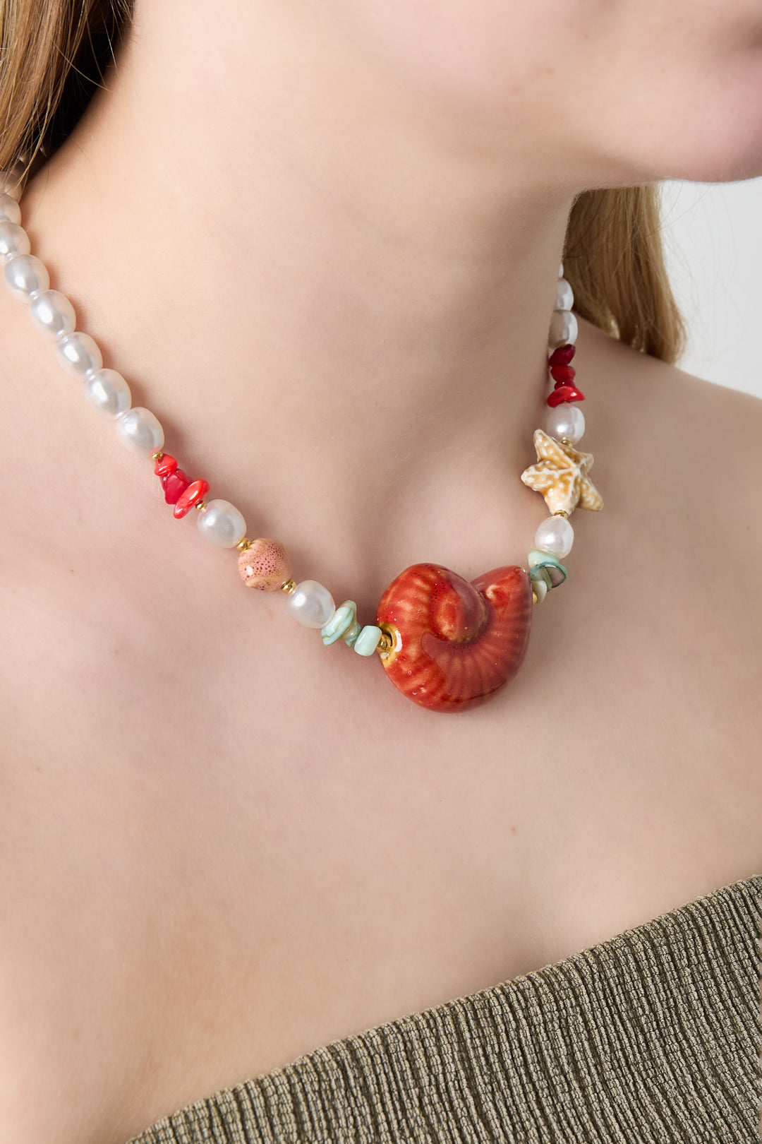 Imitation Pearl Beaded Necklaces Turtle Casual Holiday/Beach Simple Series Women's jewelry