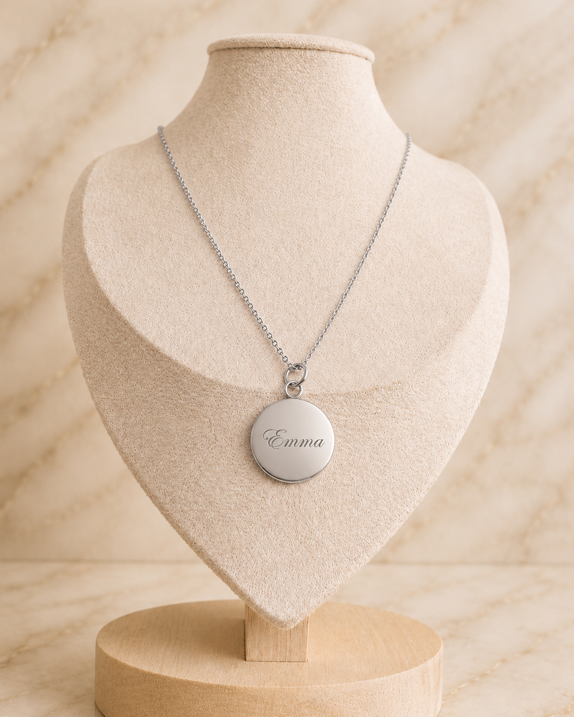 Minimalistische Ankerketting met Gepersonaliseerde Bedel