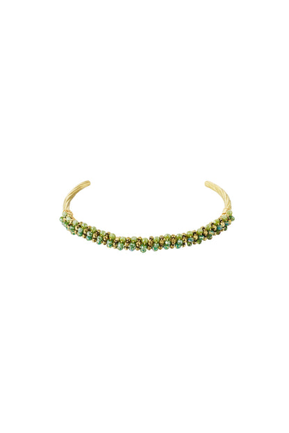 Bead fiesta armband groen