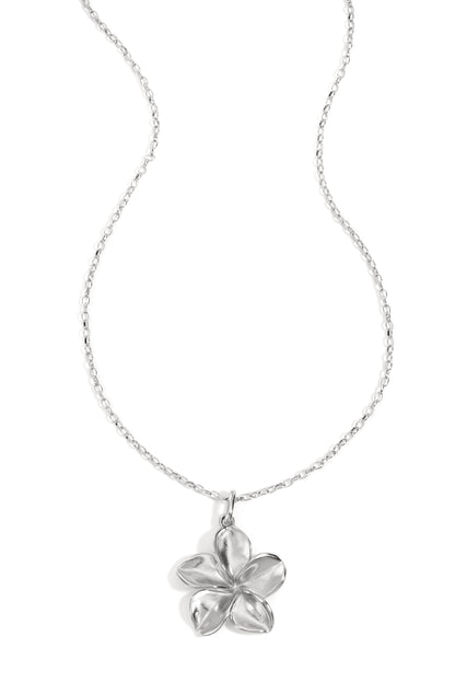 Ketting met bloem hanger – elegante middellange ketting met bloemvormige hanger, geschikt voor dagelijks gebruik