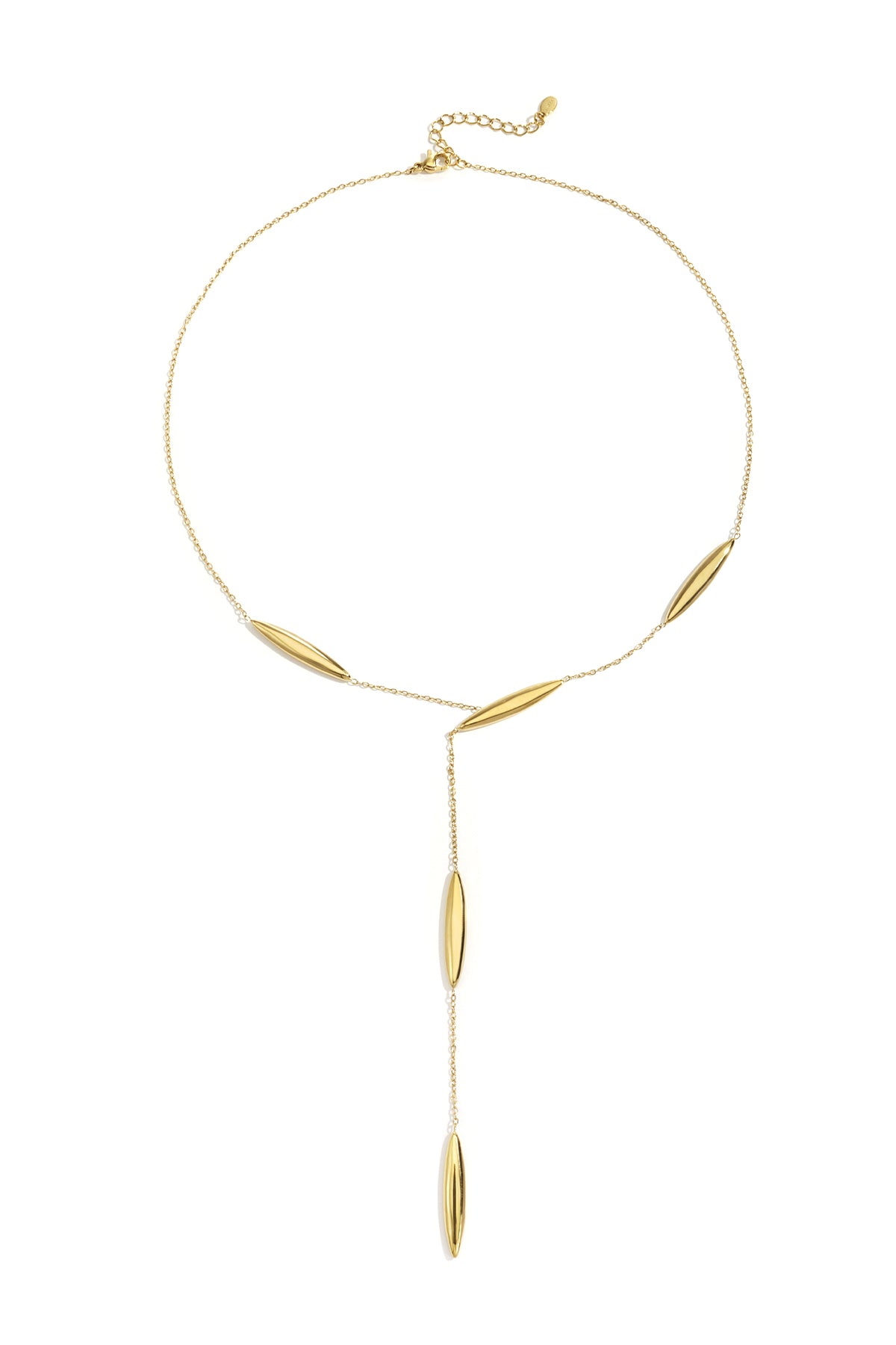 Korte chain necklace – minimalistische roestvrijstalen schakelketting zonder hanger, damesketting van Esfari
