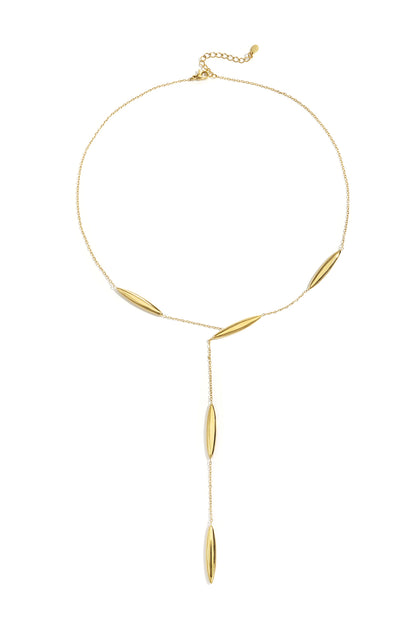 Korte chain necklace – minimalistische roestvrijstalen schakelketting zonder hanger, damesketting van Esfari
