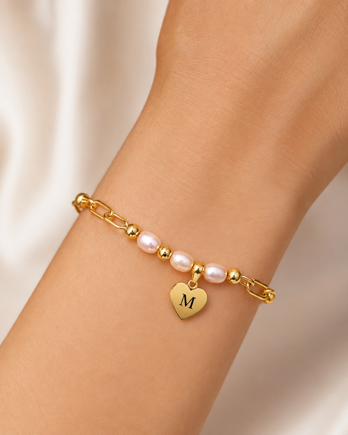 Roze Parel Armband