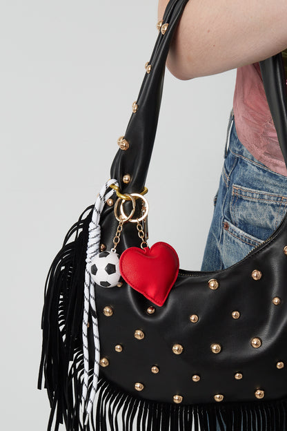 Football love Bag Charm