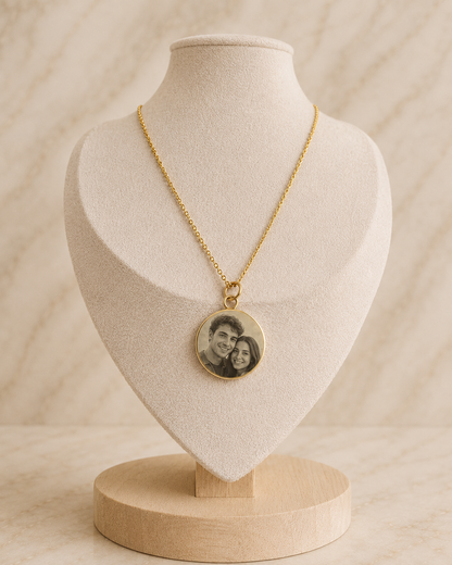 Minimalistische Ankerketting met Gepersonaliseerde Bedel