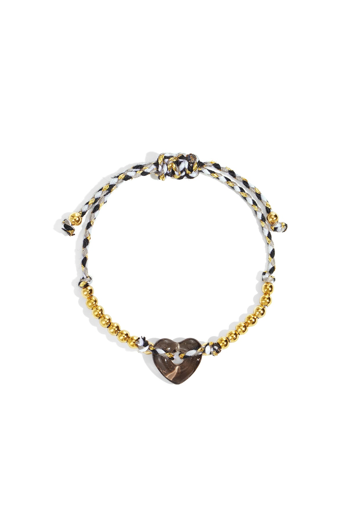 asual armband met hartbedel – goudkleurig