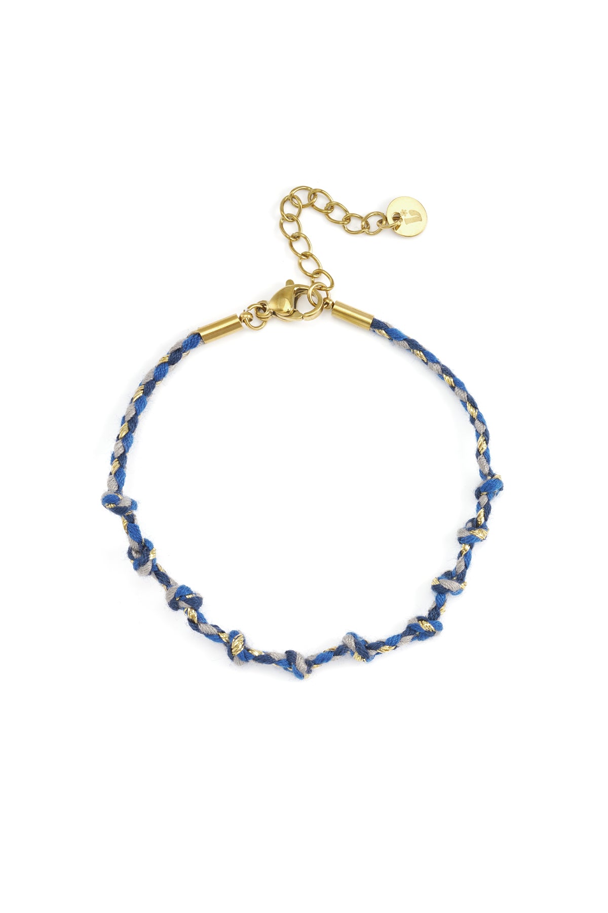 Armband met gekleurde koordschakels