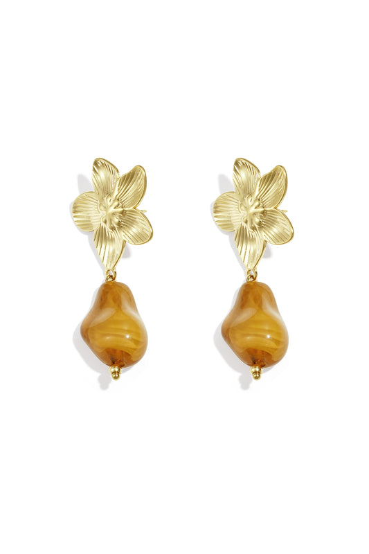 Acrylic Drop Earrings Flower Casual Daily Simple Series Women's jewelry