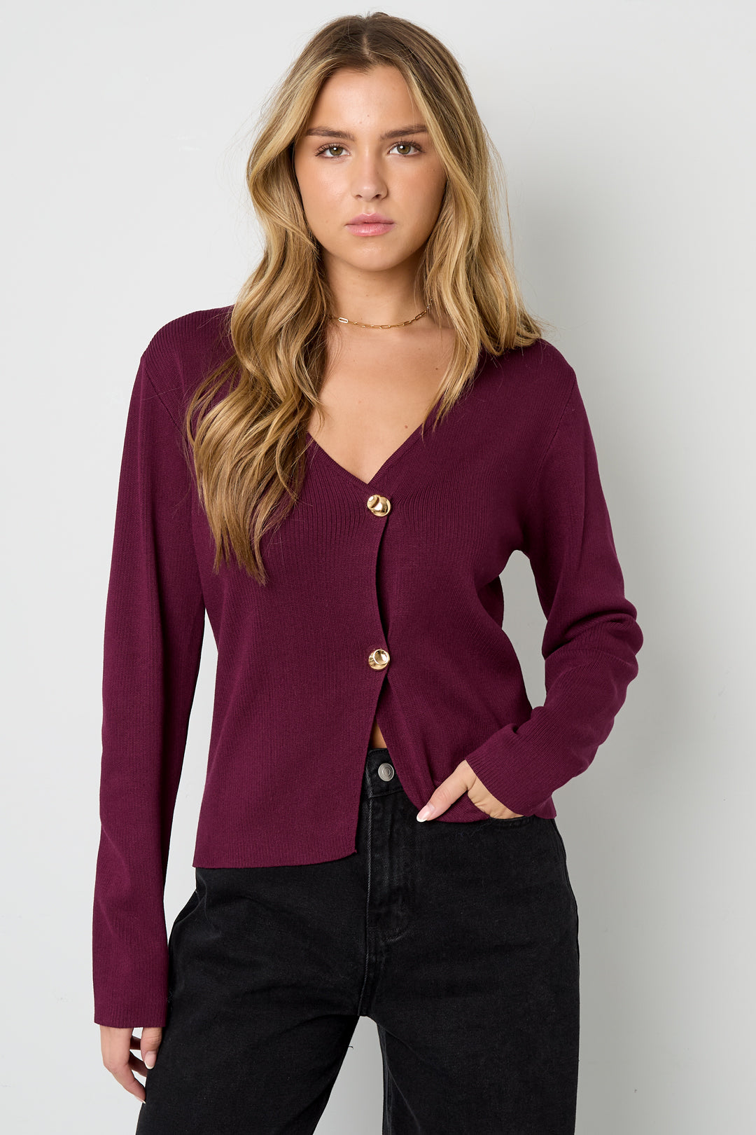 Viscose Knitted Women's Cardigan Casual Solid Color Fall/Winter