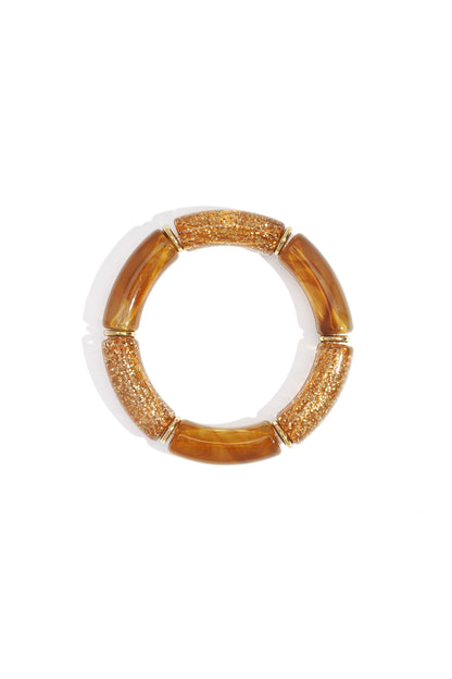 Acrylic kralenarmband retro style