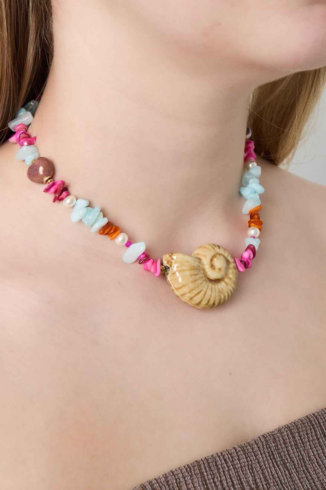 Stone Beaded Necklaces Turtle Casual Holiday/Beach Simple Series Women's jewelry