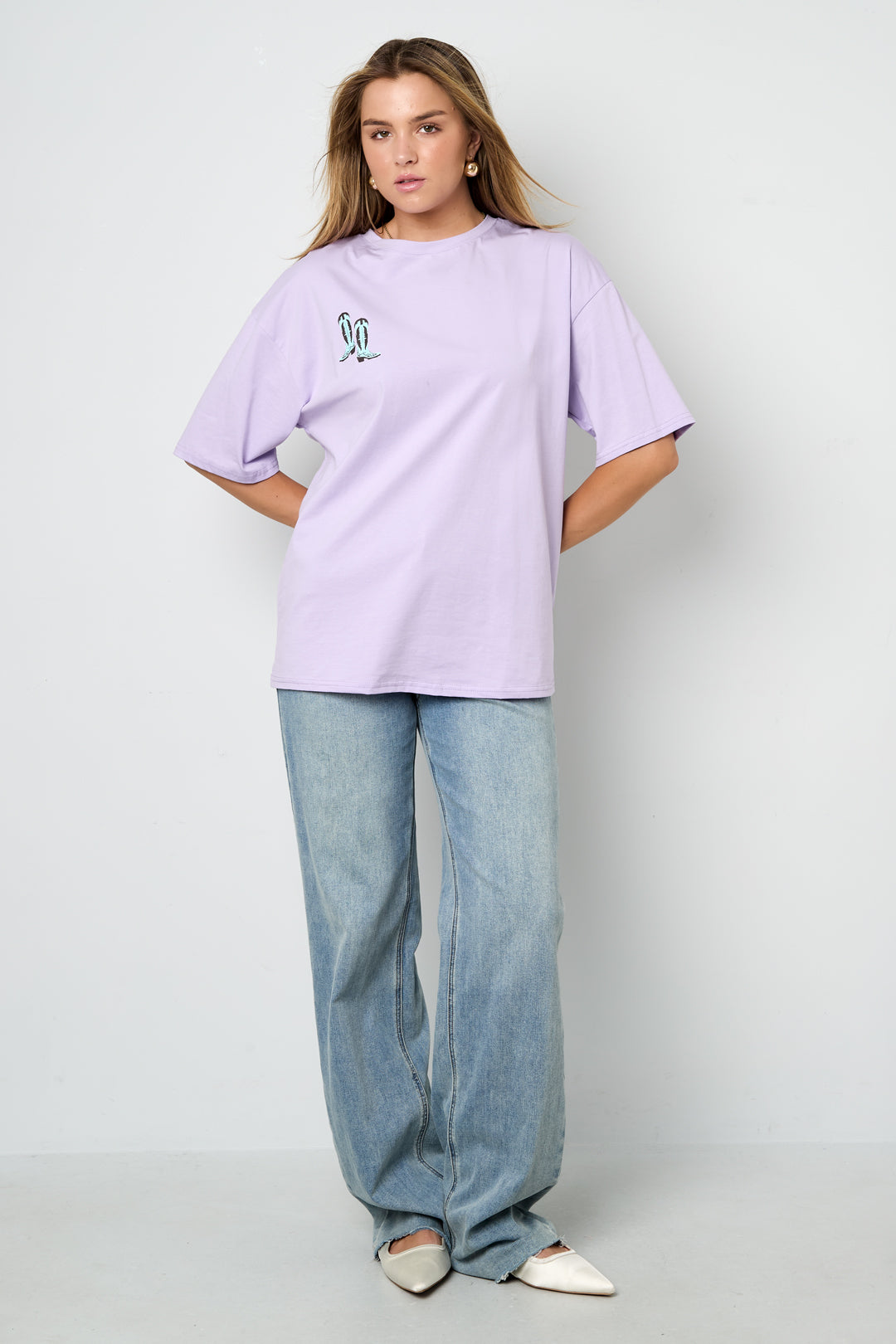 Cotton Knitted Women's T-shirt Casual Cartoon