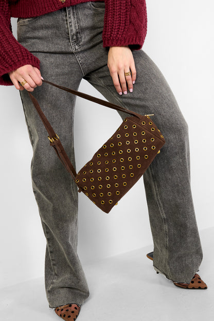 Schoudertas met uitgesneden design – casual