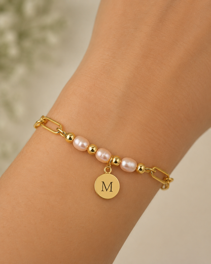 Roze Parel Armband